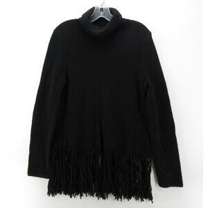 Zimmermann Sweater 2 Wool Cashmere Turtleneck Fringe Ribbed Medium